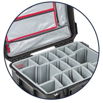 SKB iSeries Case with Think Tank Photo Dividers with Lid Organizer